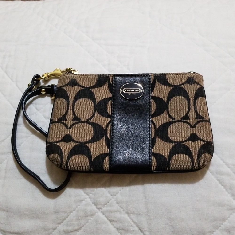 Coach Signature Wristlet